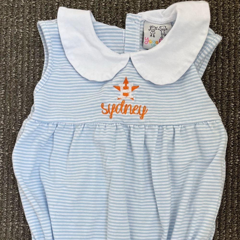 Houston Astros Bubble Monogramed Sydney
